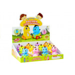 Dinosaurus vo vajci na kolieskach - farebný